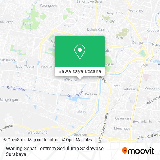 Peta Warung Sehat Tentrem Seduluran Saklawase