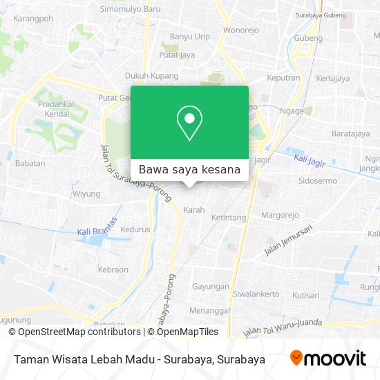 Peta Taman Wisata Lebah Madu - Surabaya