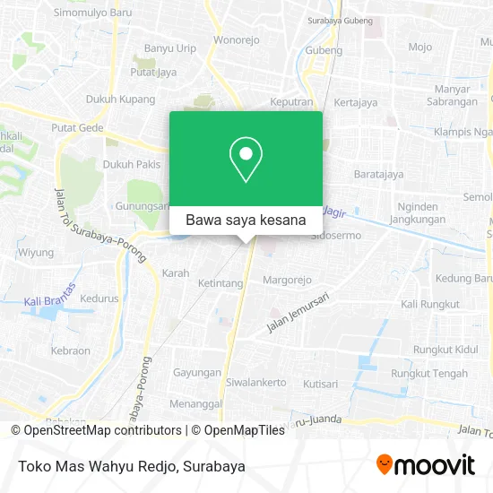Peta Toko Mas Wahyu Redjo
