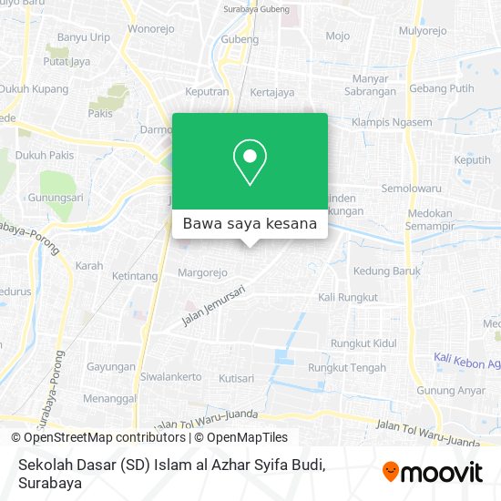 Peta Sekolah Dasar (SD) Islam al Azhar Syifa Budi