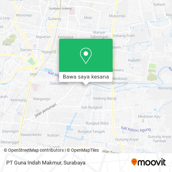 Peta PT Guna Indah Makmur