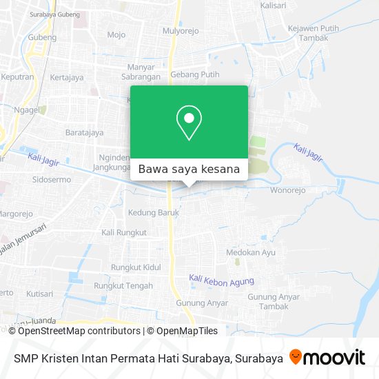 Peta SMP Kristen Intan Permata Hati Surabaya