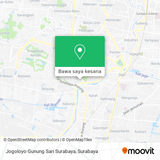 Peta Jogoloyo Gunung Sari Surabaya