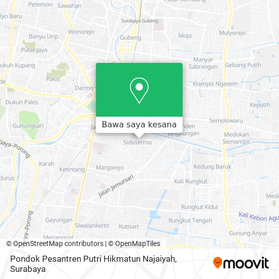 Peta Pondok Pesantren Putri Hikmatun Najaiyah