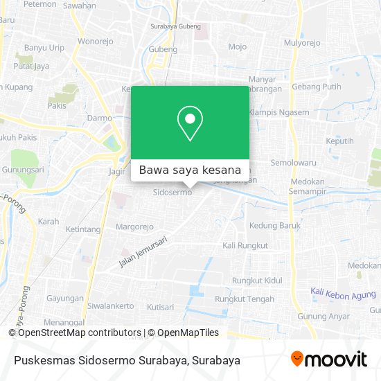 Peta Puskesmas Sidosermo Surabaya