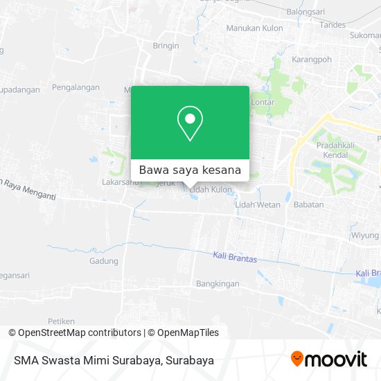 Peta SMA Swasta Mimi Surabaya
