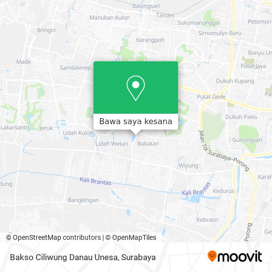 Peta Bakso Ciliwung Danau Unesa