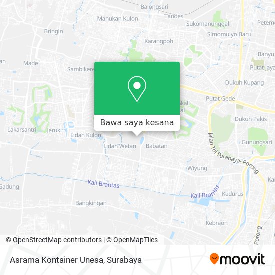 Peta Asrama Kontainer Unesa