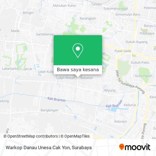 Peta Warkop Danau Unesa Cak Yon