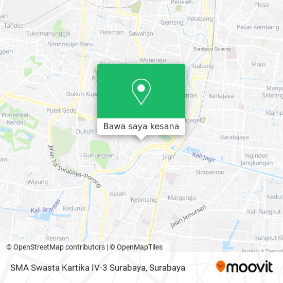 Peta SMA Swasta Kartika IV-3 Surabaya