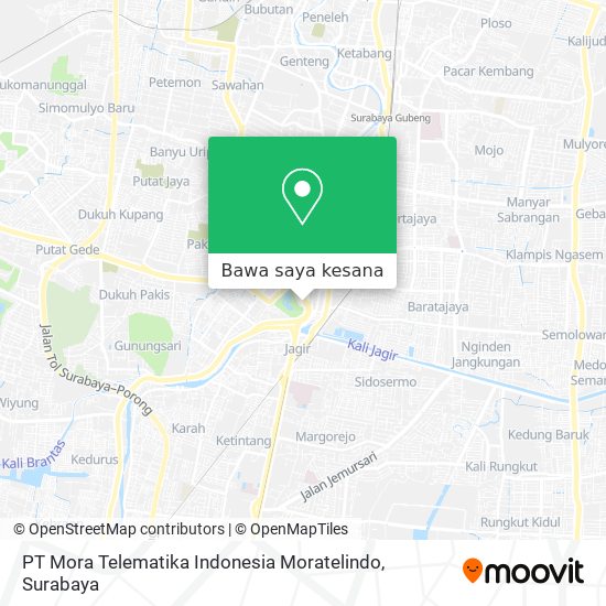 Peta PT Mora Telematika Indonesia Moratelindo