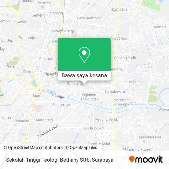 Peta Sekolah Tinggi Teologi Bethany Sttb