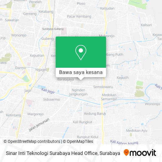 Peta Sinar Inti Teknologi Surabaya Head Office
