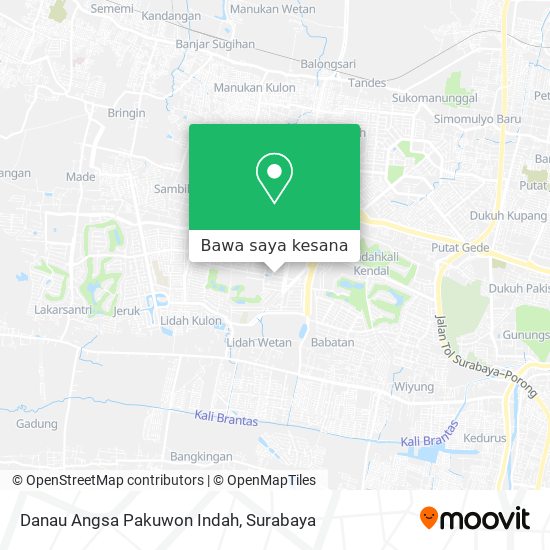 Peta Danau Angsa Pakuwon Indah