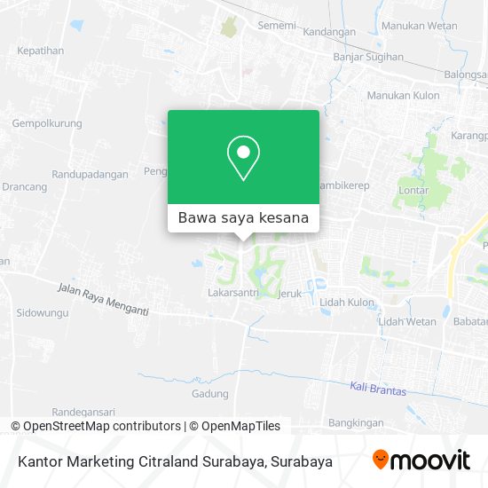 Peta Kantor Marketing Citraland Surabaya