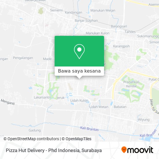 Peta Pizza Hut Delivery - Phd Indonesia