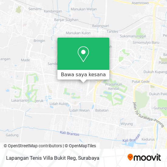 Peta Lapangan Tenis Villa Bukit Reg