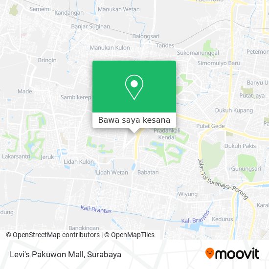 Peta Levi's Pakuwon Mall