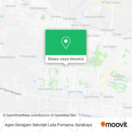 Peta Agen Seragam Sekolah Laila Purnama