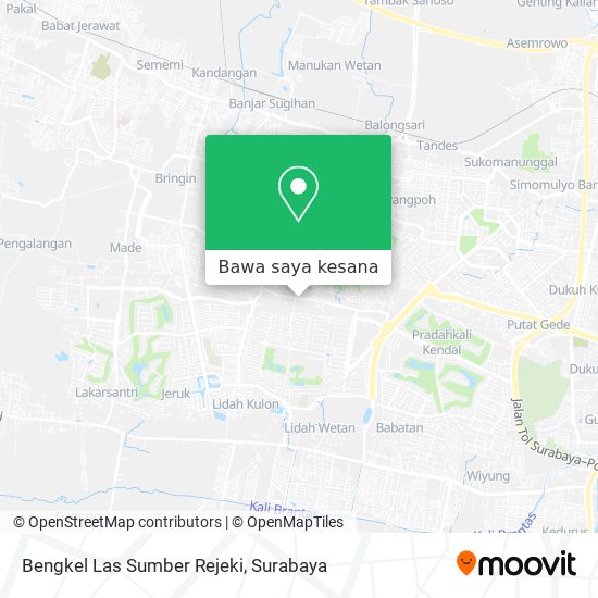 Peta Bengkel Las Sumber Rejeki