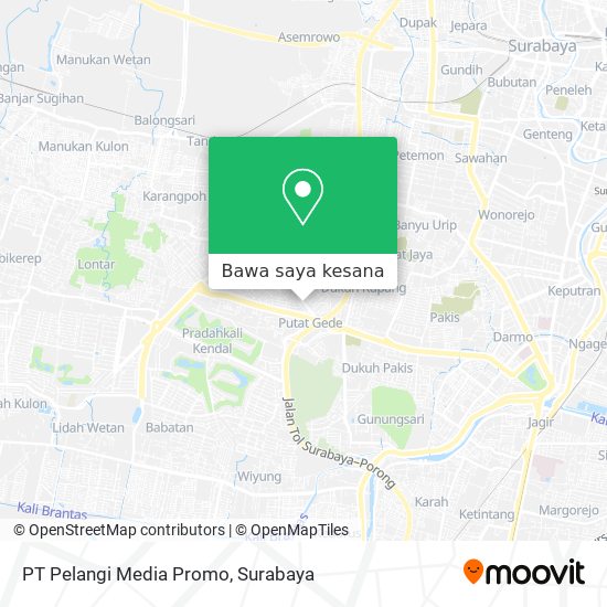 Peta PT Pelangi Media Promo