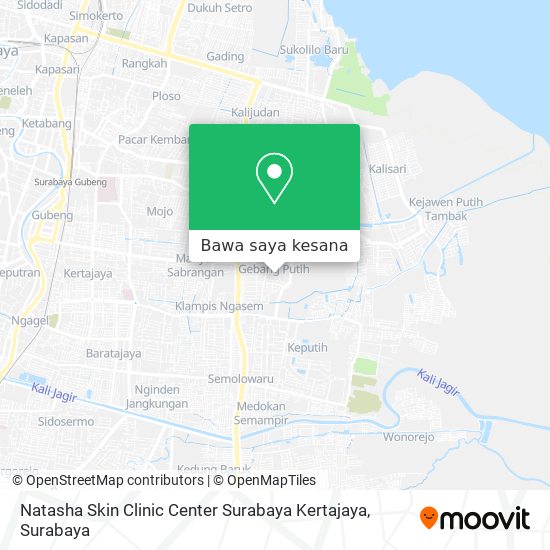 Peta Natasha Skin Clinic Center Surabaya Kertajaya