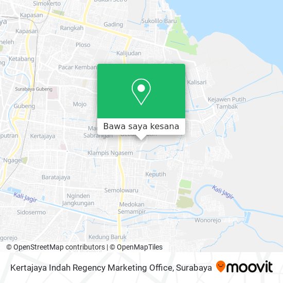 Peta Kertajaya Indah Regency Marketing Office