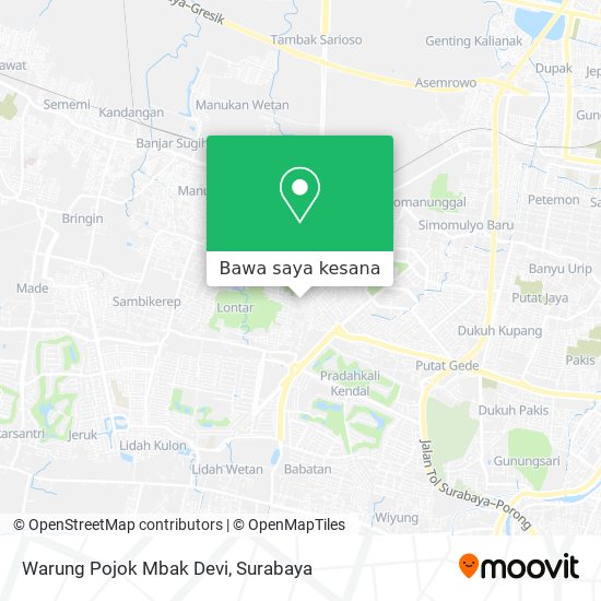 Peta Warung Pojok Mbak Devi