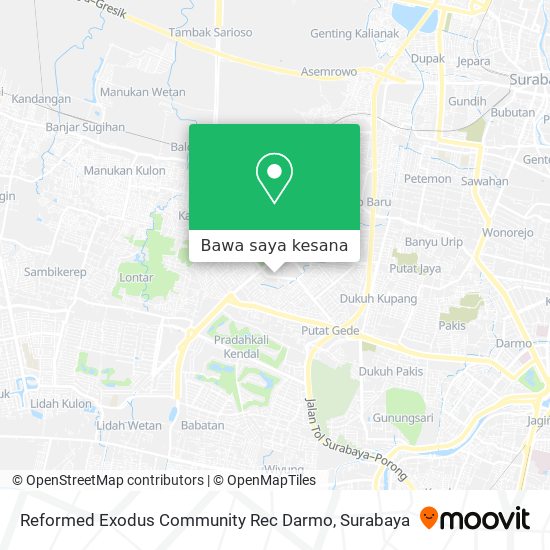 Peta Reformed Exodus Community Rec Darmo