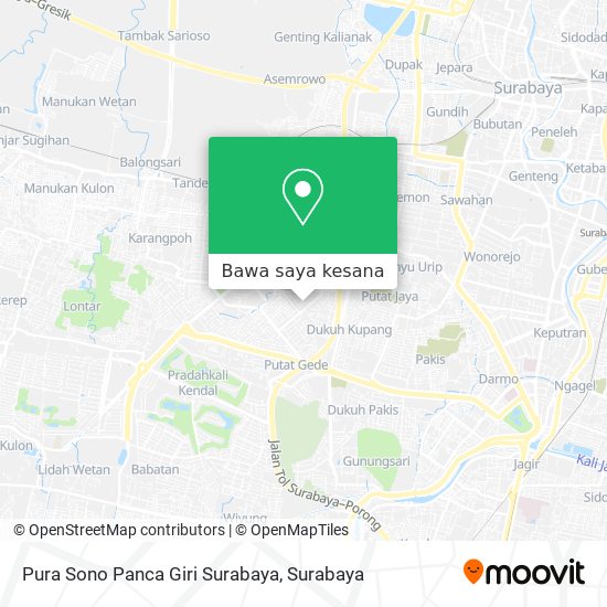 Peta Pura Sono Panca Giri Surabaya