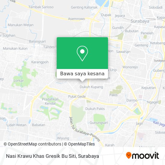 Peta Nasi Krawu Khas Gresik Bu Siti