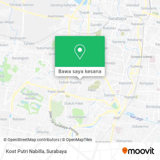 Peta Kost Putri Nabilla