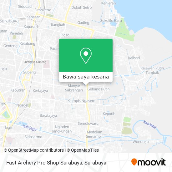 Peta Fast Archery Pro Shop Surabaya