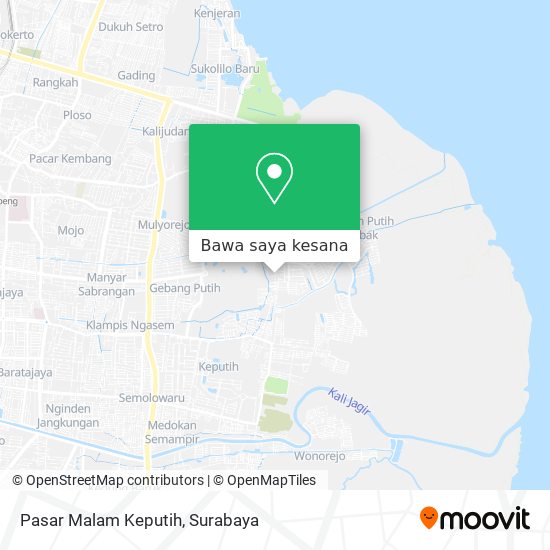 Peta Pasar Malam Keputih