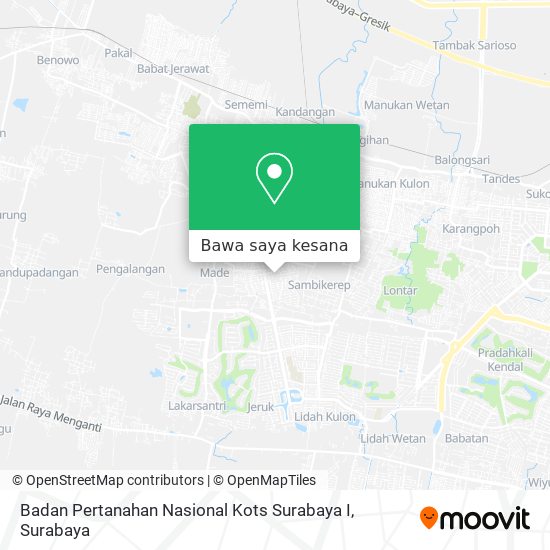 Peta Badan Pertanahan Nasional Kots Surabaya I
