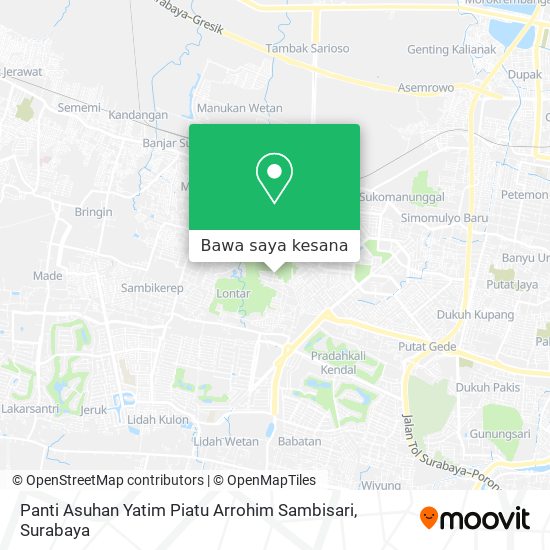 Peta Panti Asuhan Yatim Piatu Arrohim Sambisari