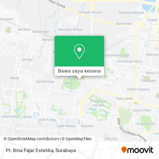 Peta Pt. Bina Fajar Estetika