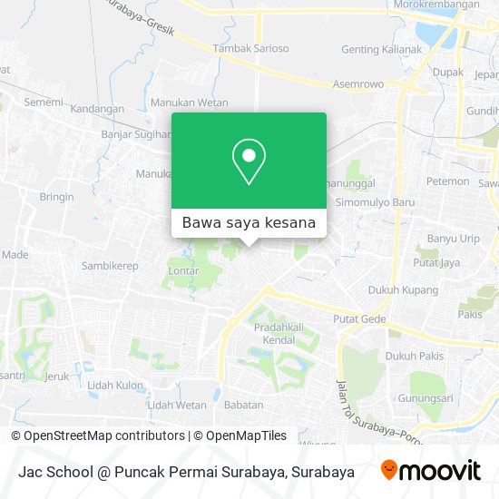 Peta Jac School @ Puncak Permai Surabaya