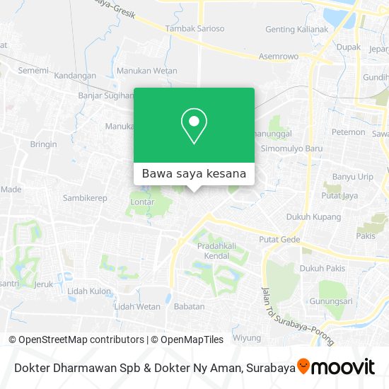 Peta Dokter Dharmawan Spb & Dokter Ny Aman