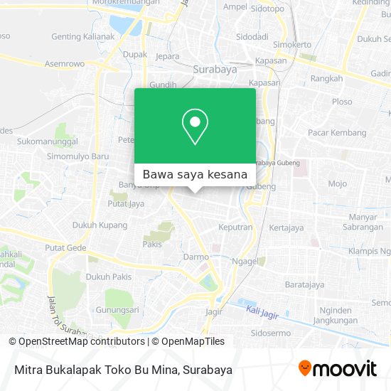 Peta Mitra Bukalapak Toko Bu Mina