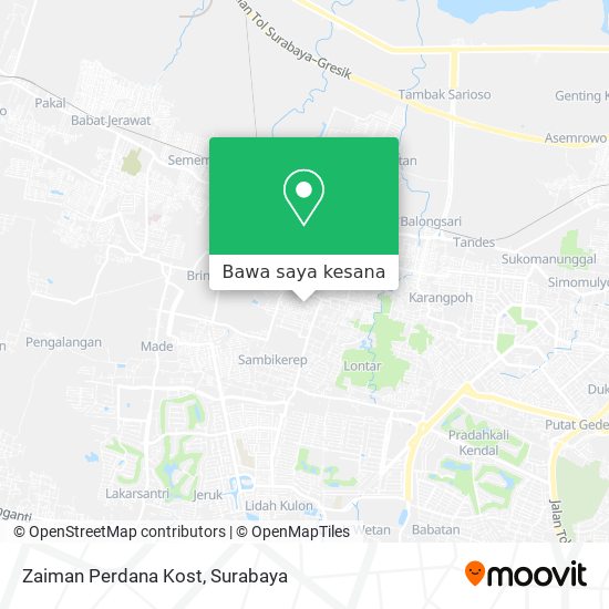 Peta Zaiman Perdana Kost