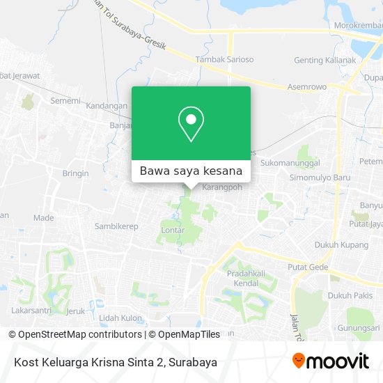 Peta Kost Keluarga Krisna Sinta 2