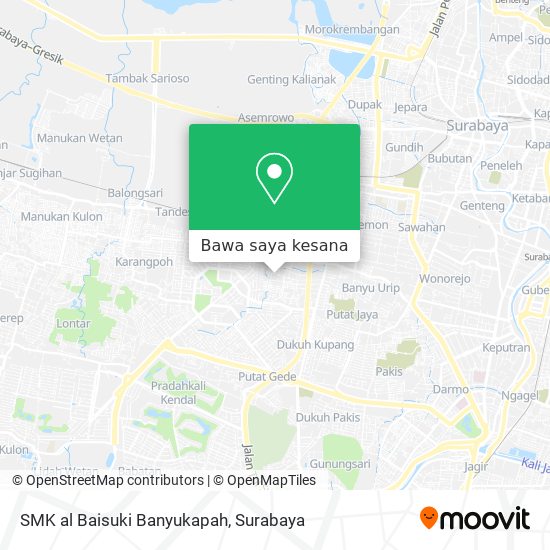 Peta SMK al Baisuki Banyukapah