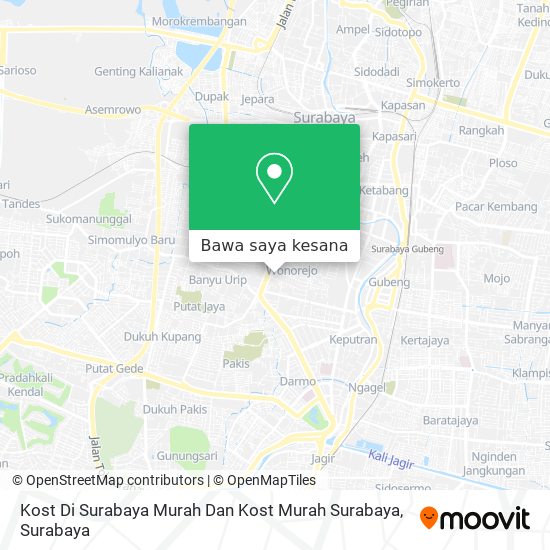 Peta Kost Di Surabaya Murah Dan Kost Murah Surabaya