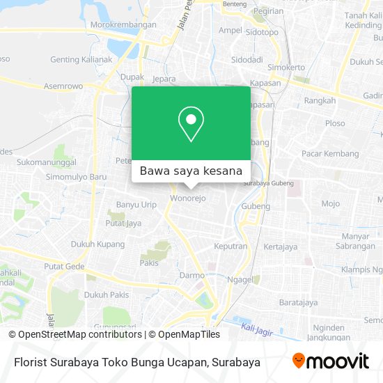 Peta Florist Surabaya Toko Bunga Ucapan