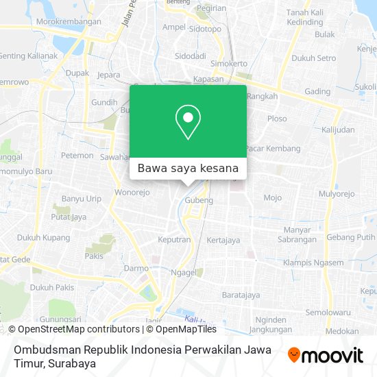 Peta Ombudsman Republik Indonesia Perwakilan Jawa Timur