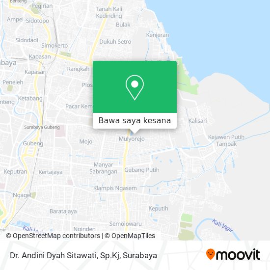 Peta Dr. Andini Dyah Sitawati, Sp.Kj