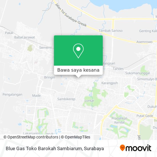 Peta Blue Gas Toko Barokah Sambiarum