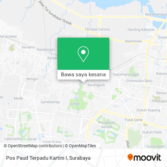 Peta Pos Paud Terpadu Kartini I