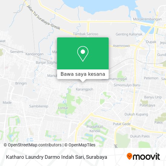 Peta Katharo Laundry Darmo Indah Sari